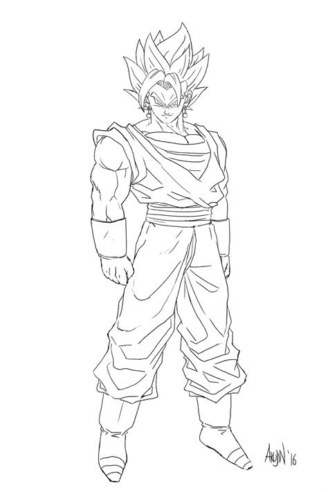 Goku Super Saiyan Drawing At Getdrawings Free Download