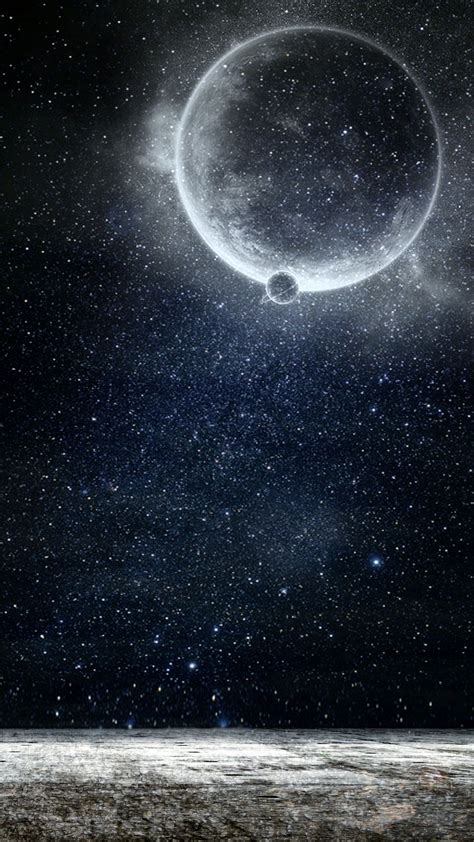 Download Wallpaper 1080x1920 Planet Stars Galaxy Samsung