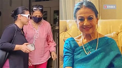 Kajols Mother And Veteran Actress Tanuja Hospitalised In Mumbai
