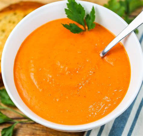 Roasted Red Pepper Tomato Soup Tabs And Tidbits