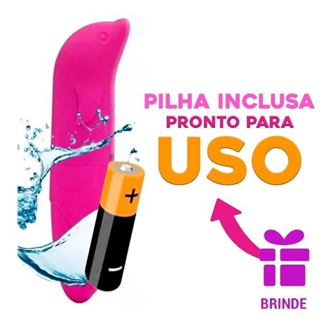 Vibrador Golfinho Dildo Consolo Masturbador Pilha Brinde Mercadolivre