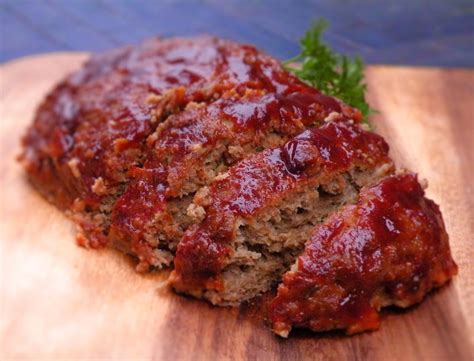 While the meatloaf loaf bakes, make the glaze: Meatloaf Recipe — Dishmaps