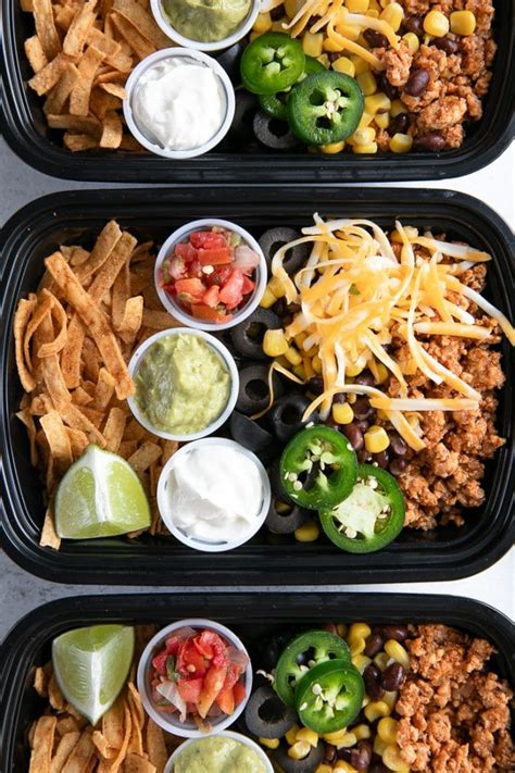 Taco Salad Meal Prep Taco Bowls The Forked Spoon
