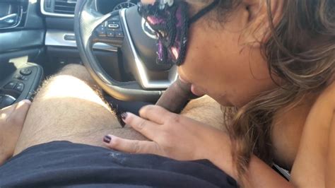 Best Friends BBW PAWG Wife Sucking My Uncut Cock In Her Car Creampie