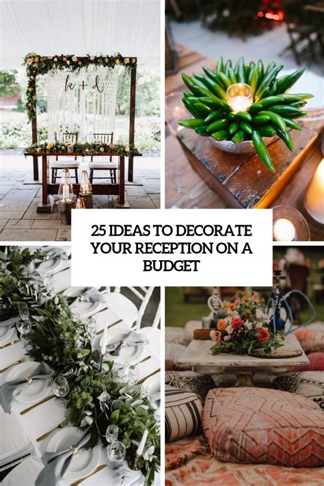 25 Ideas To Decorate Your Reception On A Budget Weddingomania