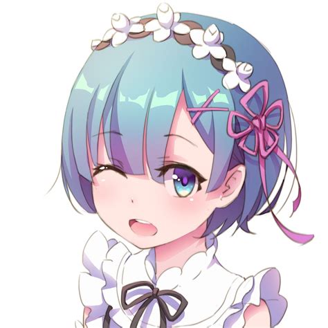 Simply A Cute Rem Rezero Anime Rem Rezero Kawaii Anime
