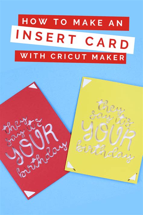 How To Make A Cricut Insert Card With A Maker Crafts Mad In Crafts