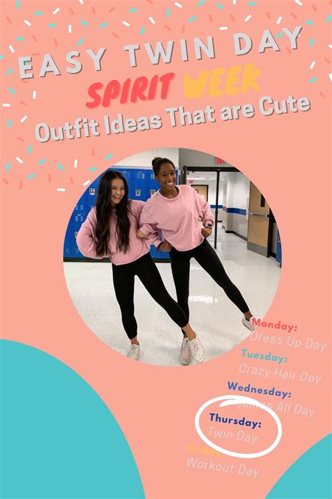 63 Easy Twin Day Spirit Week Outfit Ideas That Are Cute Momma Teen
