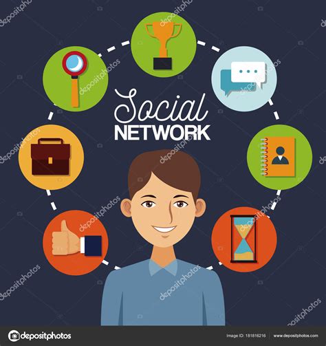Social Network Icons Stock Vector Image By ©jemastock 181816216