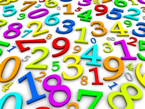 Colorful Numbers Background Stock Photo By ©skvoor 23138674