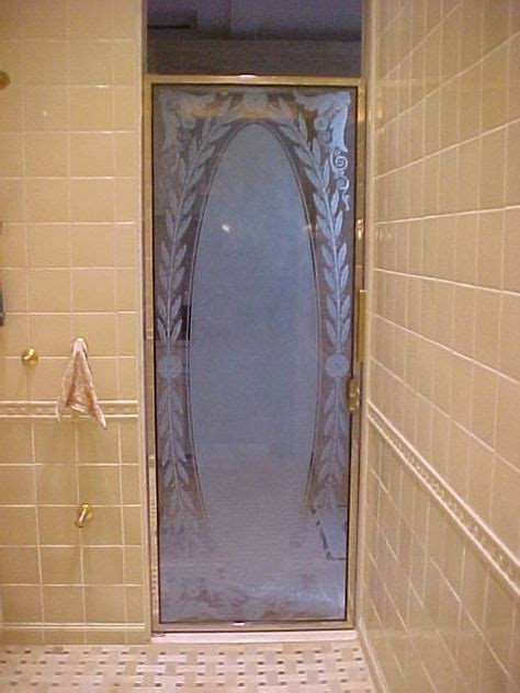 Shower Etched Doors Ideas Shower Doors Shower Glass Etching