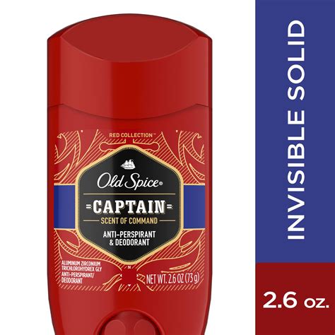 Old Spice Antiperspirant Deodorant For Men Red Captain Scent 2 6 Oz