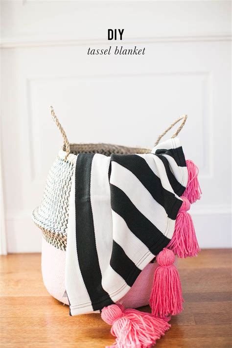 The Diy Tassel Blanket Youll Want To Keep Out All Year