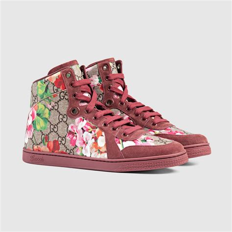 Gucci Women Gg Blooms High Top Sneaker 404937ku2108960