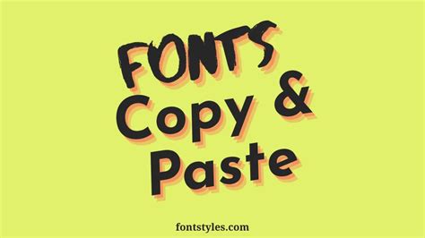 Font Copy And Paste Font Stylez