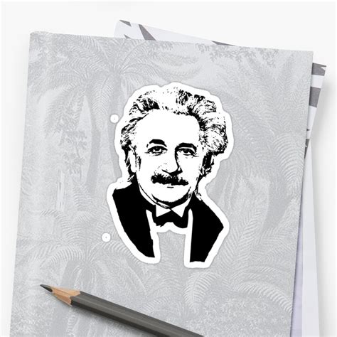 Albert Einstein Sticker By Slinky Reebs Redbubble