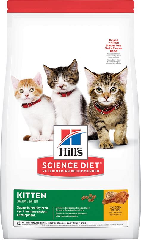 Hill's has several lines of cat food, including hill's science diet, hill's prescription diet, hill's healthy advantage, and hill's ideal balance. Hill's Science Diet Kitten Healthy Development Chicken ...