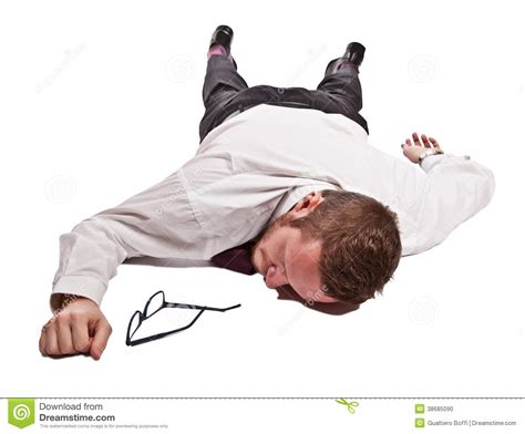 But most of the time it makes you. Dead man stock photo. Image of businessman, flat, lying ...