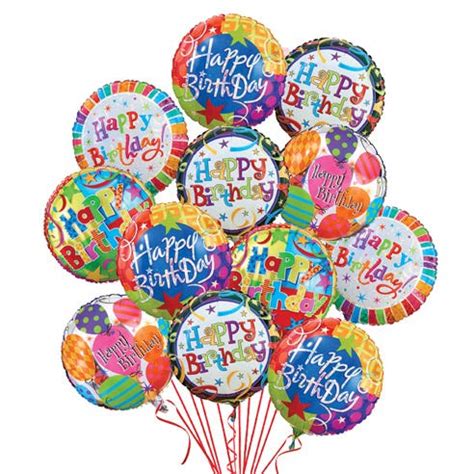 I am sending you a bouquet of warm wishes. Say Happy Birthday 1 Dozen Balloons at Send Flowers