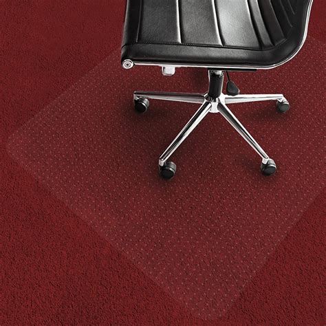 Office Marshal Pvc Chair Mat For Carpet Floors 36 X 48
