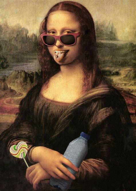 Modern Mona Lisa Party Poster Picture Metal Print Paint By Simon
