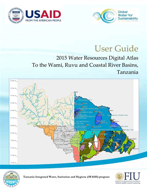 Pdf User Guide To The Digital Atlas Of The Wami And Ruvu River Basins