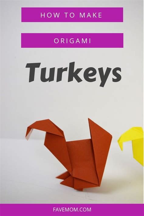 Thanksgiving Origami Turkey For Kids Fave Mom Origami Turkey