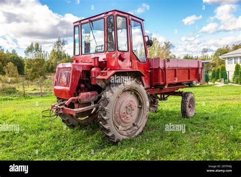 Borovichi Russia September 15 2020 Wheeled Agricultural Tractor