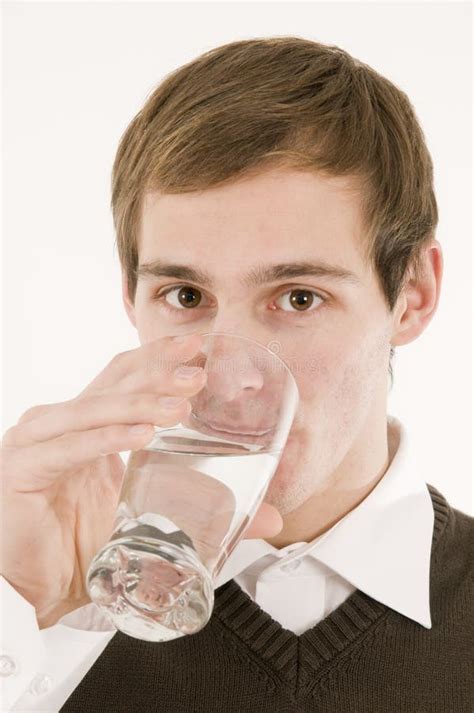 Man Drinking Water Stock Photo Image Of Healthy Person 30300632