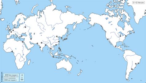 Planisfero Mondo Oceano Pacifico Mappa Gratuita Mappa Muta Gratuita