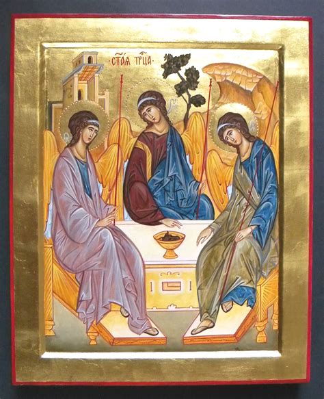 What is andrei rublev's trinity? Andrei Rublev's 14th or 15th century icon of Abraham's ...