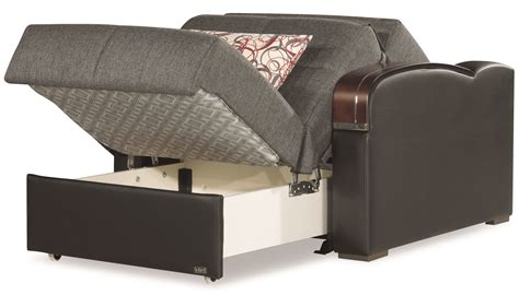 Sleep Plus Gray Convertible Chair Bed By Casamode