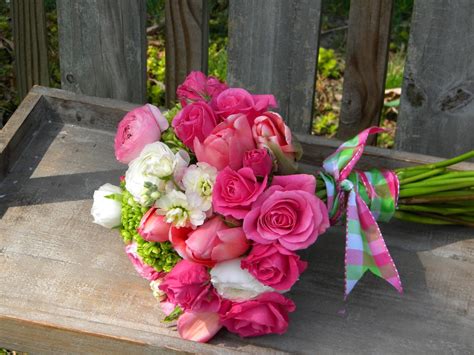 Wedding Flowers From Springwell Pink And White Ranunculus And
