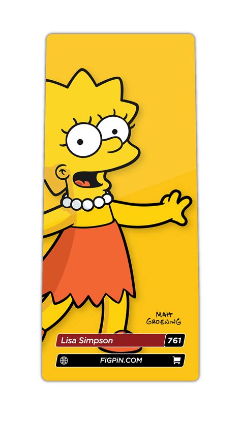 The Simpsons Lisa Simpson Figpin Classic 3 Inch Ename