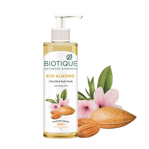 Almond Oil Body Wash 200ml Biotique Ayurcentral Online