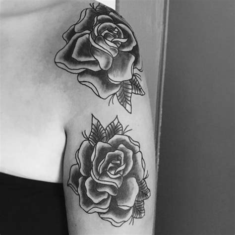 Top 40 Rose Tattoo On Shoulder For Girls Girl Shoulder Tattoos