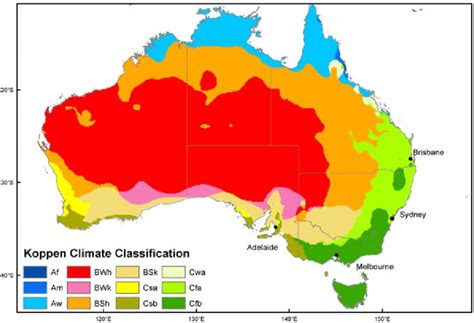 Koppen Climate Classification Of Australia Peel Et Al 2007 With