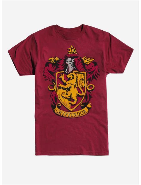 Harry Potter Gryffindor Lion Shield T Shirt Boxlunch