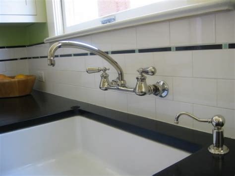 Sink faucets come in all shapes, sizes, colors, and materials. Wall Mount Kitchen Faucets
