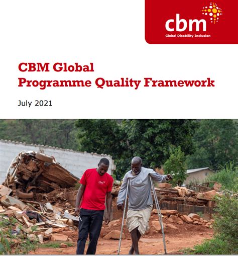 Cbm Global Programme Quality Framework Cbm Global