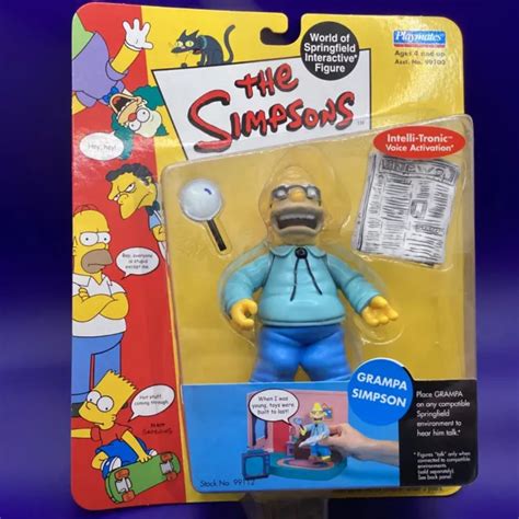 The Simpsons World Of Springfield Grampa Simpson Figure 2000 Nip Series 1 2299 Picclick