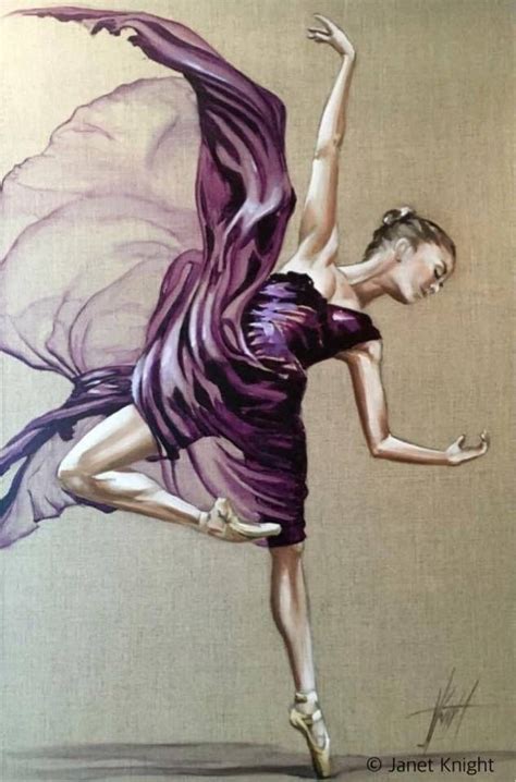Janet Knight Ballerina Painting Artist At Work Dance Art