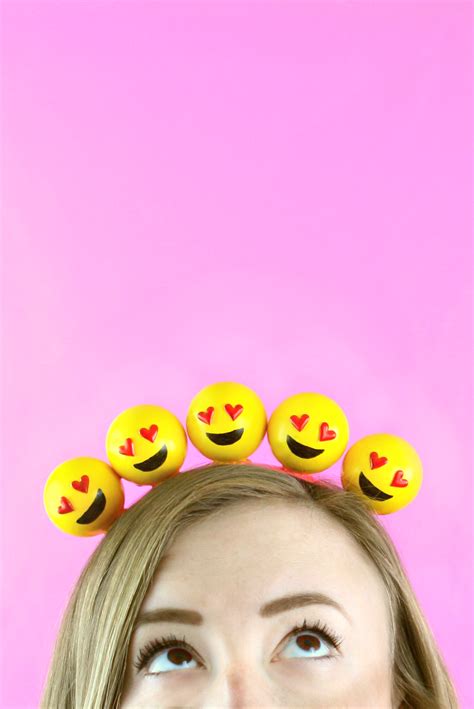 Cute Diy Emoji Headband Would Be A Fun As Part Of A Handmade Emoji