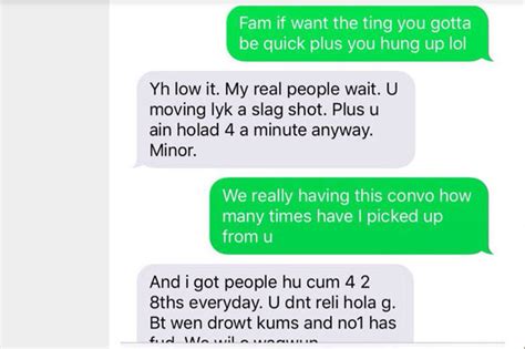 American Drug Dealers Hilarious Text Row With Customer Goes Viral Daily Star