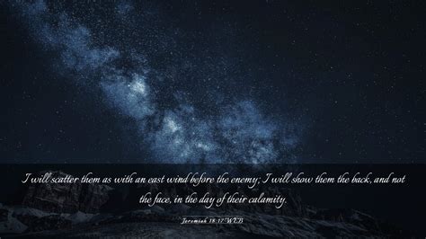 Jeremiah 1817 Web Desktop Wallpaper I Will Scatter Them As With An