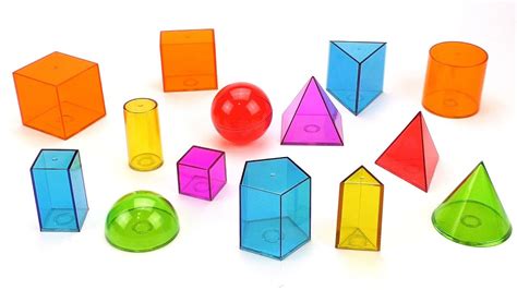 Learn Geometric Shapes 3d Solid Shapes For Children Youtube