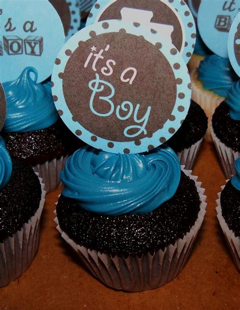 Baby boy cupcake topper or food picks gender reveal shower., baby boy baby shower cupcake toppers, elephant cupcake toppers for baby boy shower elephant cupcake toppers., request a custom order and have something made just for you. Cupcake Delivery Dallas | Birthday, Wedding Cupcakes Dallas, TX: Mini Baby Boy Shower CupCakes