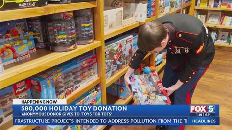 Toys For Tots Gets 80000 Boost From Anonymous Donor Youtube