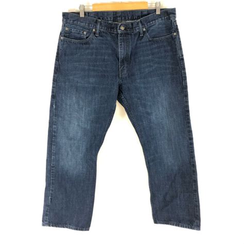 Levis Mens Jeans 514 Slim Straight Dark Wash Size 40x30 Hemmed Ebay