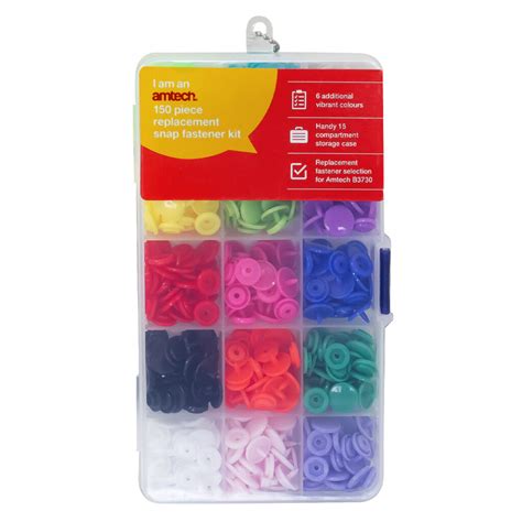 150pcs Replacement Snap Fastener Kit